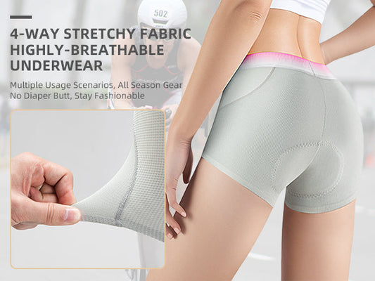 Womenβs Bike Shorts Cycling Underwear 4D Padded