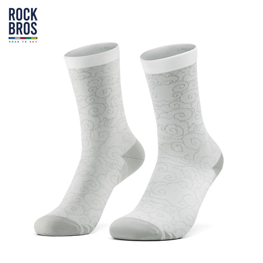 ROCKBROS Road to Sky Bike Socks Breathable Fabric Antibacterial Long Ride Cushioned