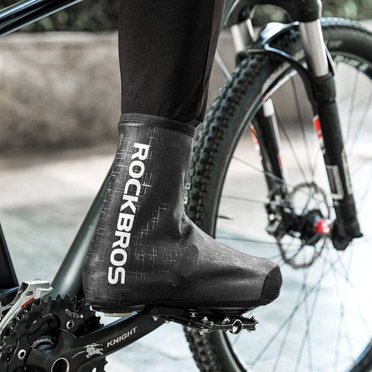 ROCKBROS Thermal Windproof Bike Shoe Covers for Mountain Road