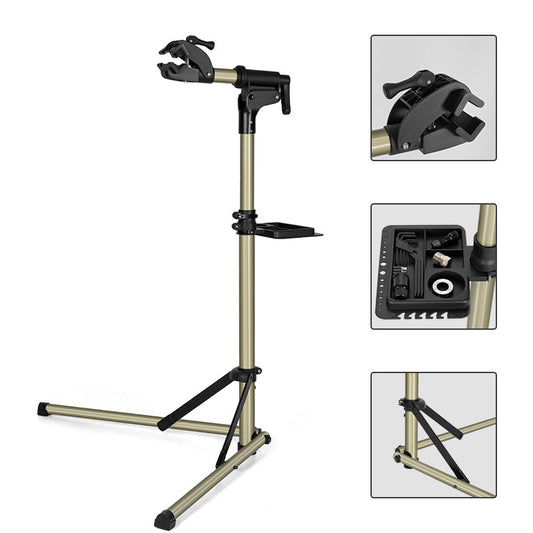 ROCKBROS Adjustable Aluminium Alloy Bike Repair Stand - 60 lb Capacity