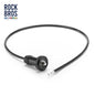 【ROAD TO SKY】ROCKBROS Bicycle Lock Hidden Handle Lock Mini Lock Bike Cable Lock Hidden in Handlebars Helmet Lock Zinc Alloy Lock Cylinder Aluminum Shell 25.6 inches for Roadbike