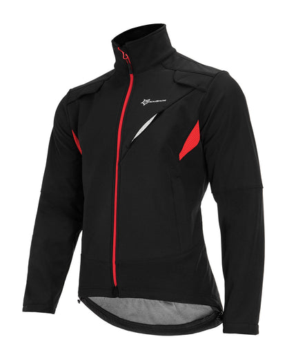 Winter Cycling Jacket Fleece Thermal Warm Windproof Water-Resistant