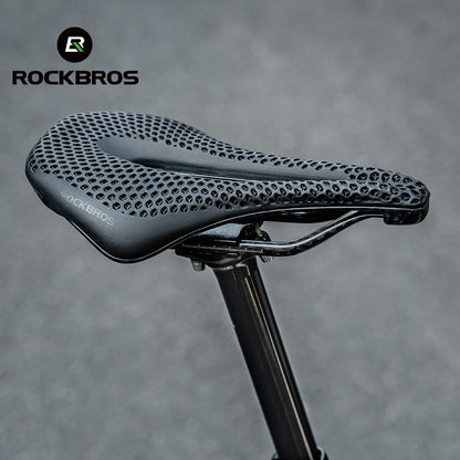 ROCKBROS 3D Printed Shock Absorption Bicycle Saddle - Lightweight