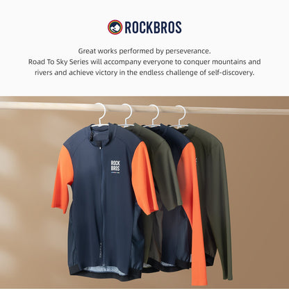 【ROAD TO SKY】by ROCKBROS Men's Long-Sleeve Cycling Jersey in Various Colours