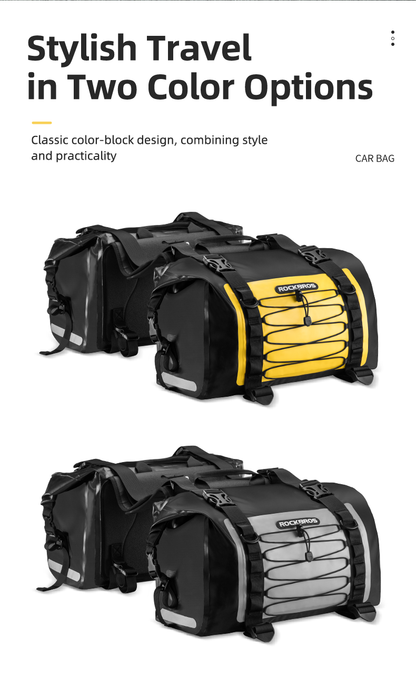 Waterproof Motorcycle Saddle Bags Durable Removable 60L(Pair)