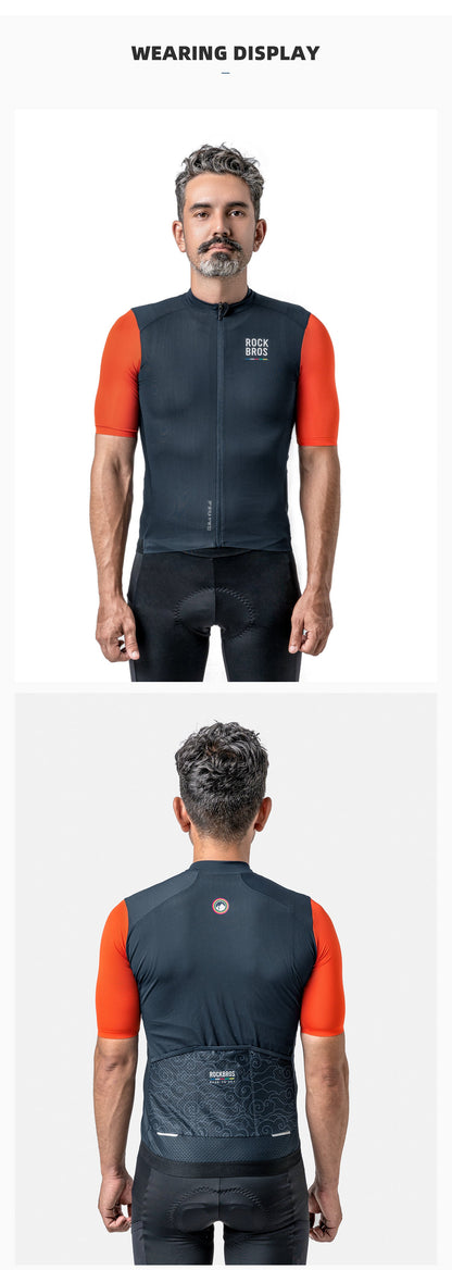 【ROAD TO SKY】by ROCKBROS Men's Short-Sleeve Cycling Jersey in Various Colours