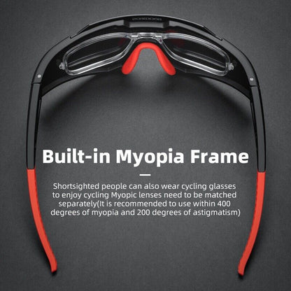 ROCKBROS Photochromic Goggle Cycling Sunglasses Sport Road Mountain Bike Glasses