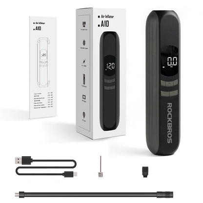 ROCKBROS Electric Bike Pump with Intelligent Digital Display