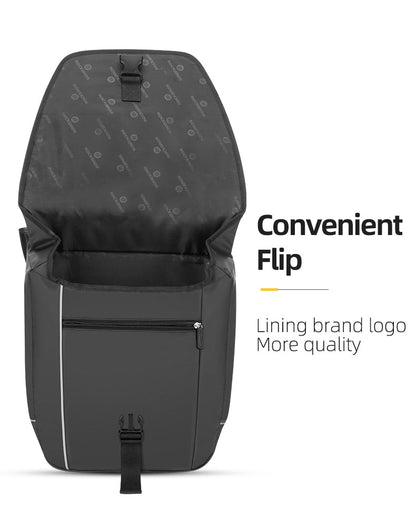 Super 30-Litre Bicycle Saddlebags in Black