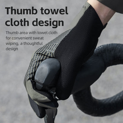 ROCKBROS MTB Gloves - Touch Screen, Anti-Slip Full Finger Cycling Gloves