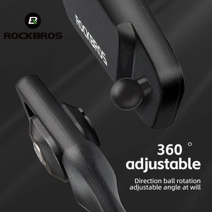 ROCKBROS HD Blast-Resistant Bike Mirror - Adjustable & Retractable