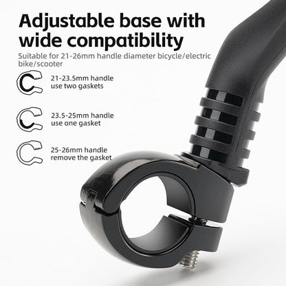 ROCKBROS HD Blast-Resistant Bike Mirror - Adjustable & Retractable