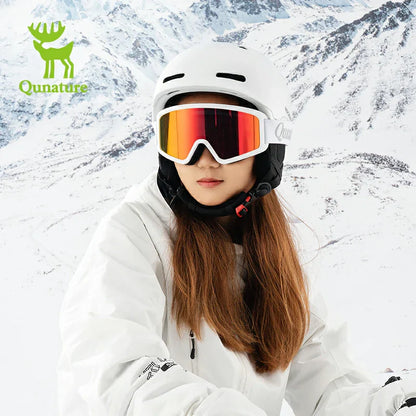 Qunature Anti-Fog Cylindrical Ski Goggles Double-Layer Lenses UV400 Protection