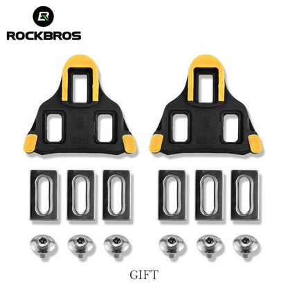 ROCKBROS Self-Lock Road Bike Pedals with Shimano SPD-SL/Look KEO Cleat System (Pair)