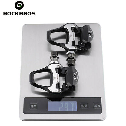ROCKBROS Self-Lock Road Bike Pedals with Shimano SPD-SL/Look KEO Cleat System (Pair)