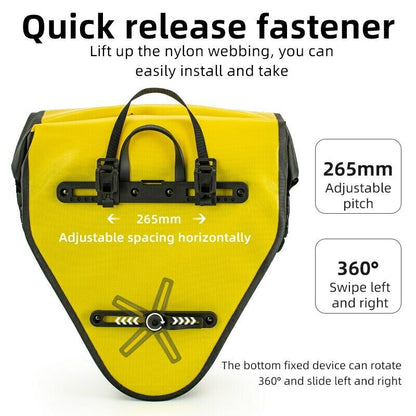 ROCKBROS Large Triangle Bicycle Saddlebag in Yellow