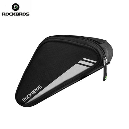 ROCKBROS 0.7L Bicycle Frame Bag - Reflective, Tool-free Install