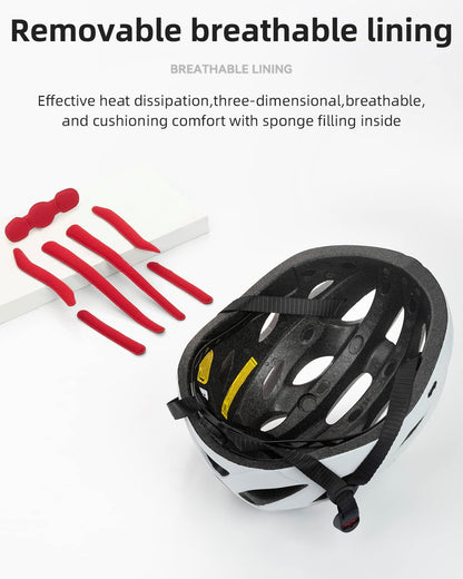 ROCKBROS Lightweight Cycling Helmet with Removable Goggles  Sun Visor