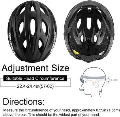 ROCKBROS Lightweight Cycling Helmet with Removable Goggles  Sun Visor