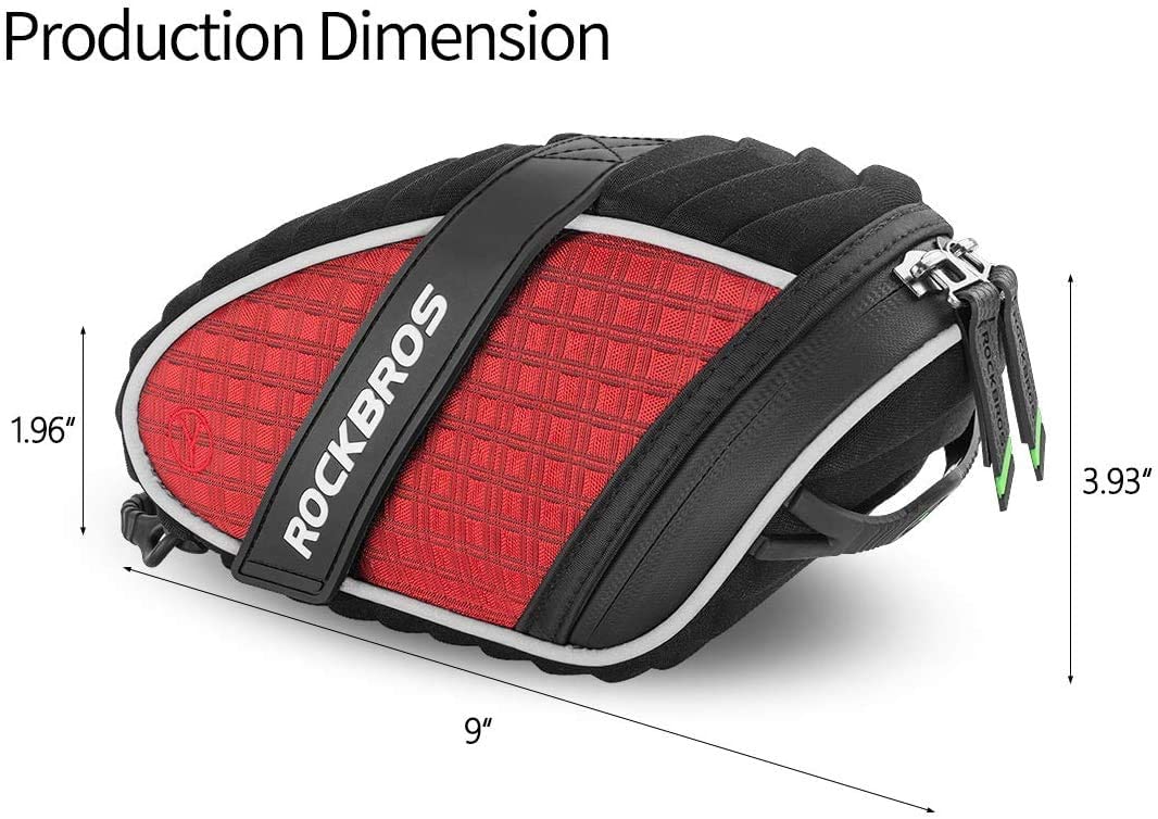 ROCKBROS WaterproofCycling Saddle Bag Bicycle-RED
