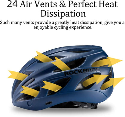 ROCKBROS Lightweight Cycling Helmet with Removable Goggles  Sun Visor