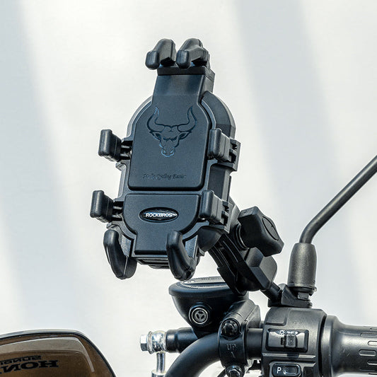 ROCKBROS Metal Bicycle Phone Holder - Universal Shockproof Mount