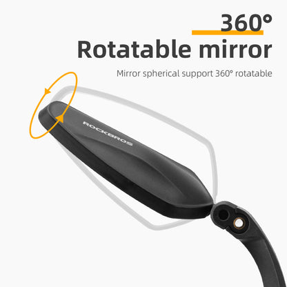 ROCKBROS Bike Rear View Mirror Handlebar eBike Mirror Mountain Bike Bicycle Mirrors