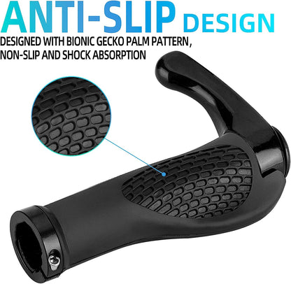 ROCKBROS Single Lock-on Bike Grips Ergonomic Non-Slip Rubber