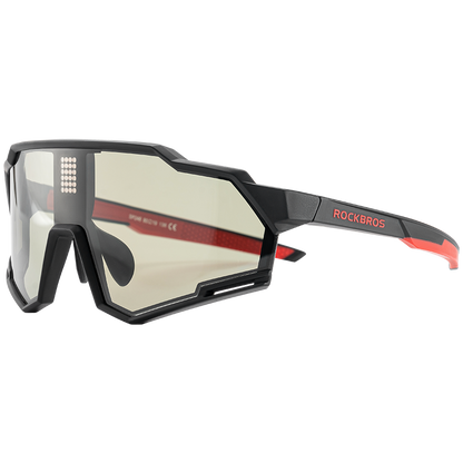 ROCKBROS Cycling Photochromic Glasses Electronic Color Changing SunGlasses Clear