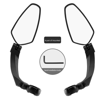 ROCKBROS Bike Rear View Mirror Handlebar eBike Mirror Mountain Bike Bicycle Mirrors