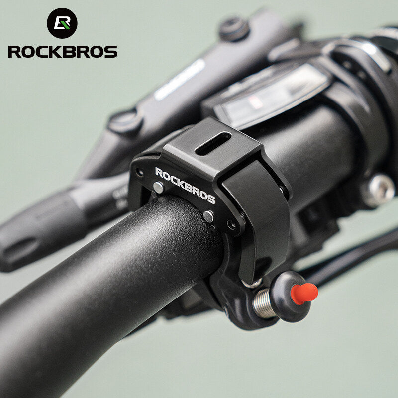 ROCKBROS Bike Mini Hidden Bell Loud Sound Aluminum Alloy Warning 100db Bell of Bicycle Handle Portable Cycling Equipment Fit MTB Road Folding Bike