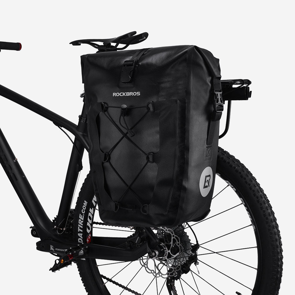 Ultra Large Capacity Bicycle Saddlebag in Black or Yellow