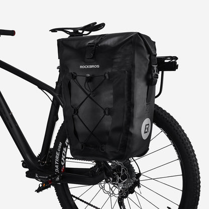Ultra Large Capacity Bicycle Saddlebag in Black or Yellow