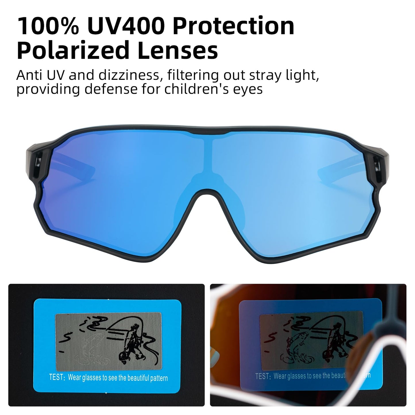 Kids Polarized Sunglasses UV400 Protection for Youth Boys Girl