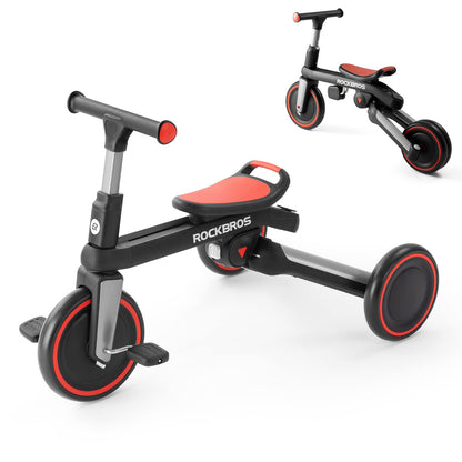 3-in-1 Kids Tricycle with Adjustable Seat and Removable Pedals
