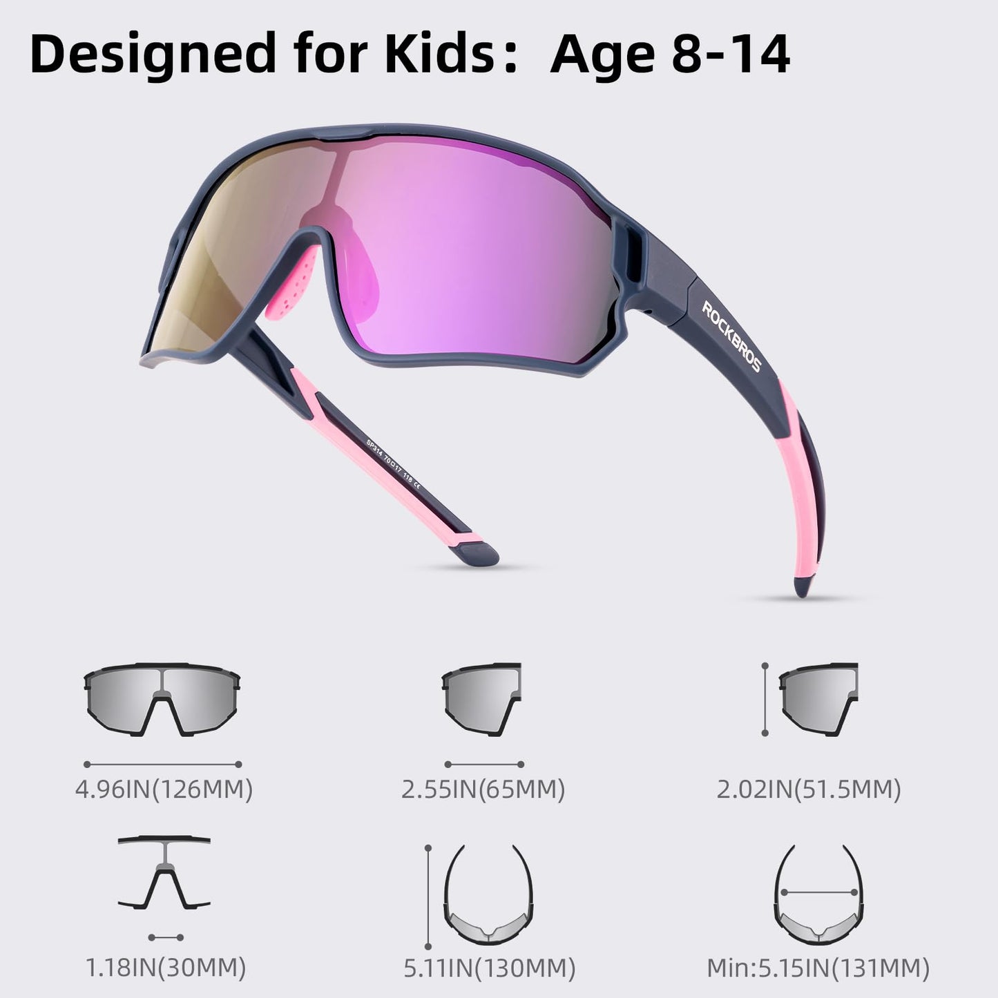 Kids Polarized Sunglasses UV400 Protection for Youth Boys Girl