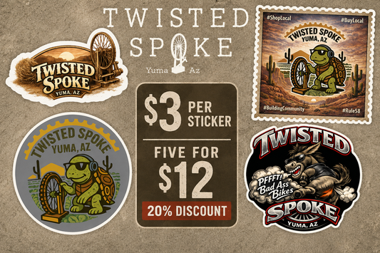 Twisted Spoke - Stickers