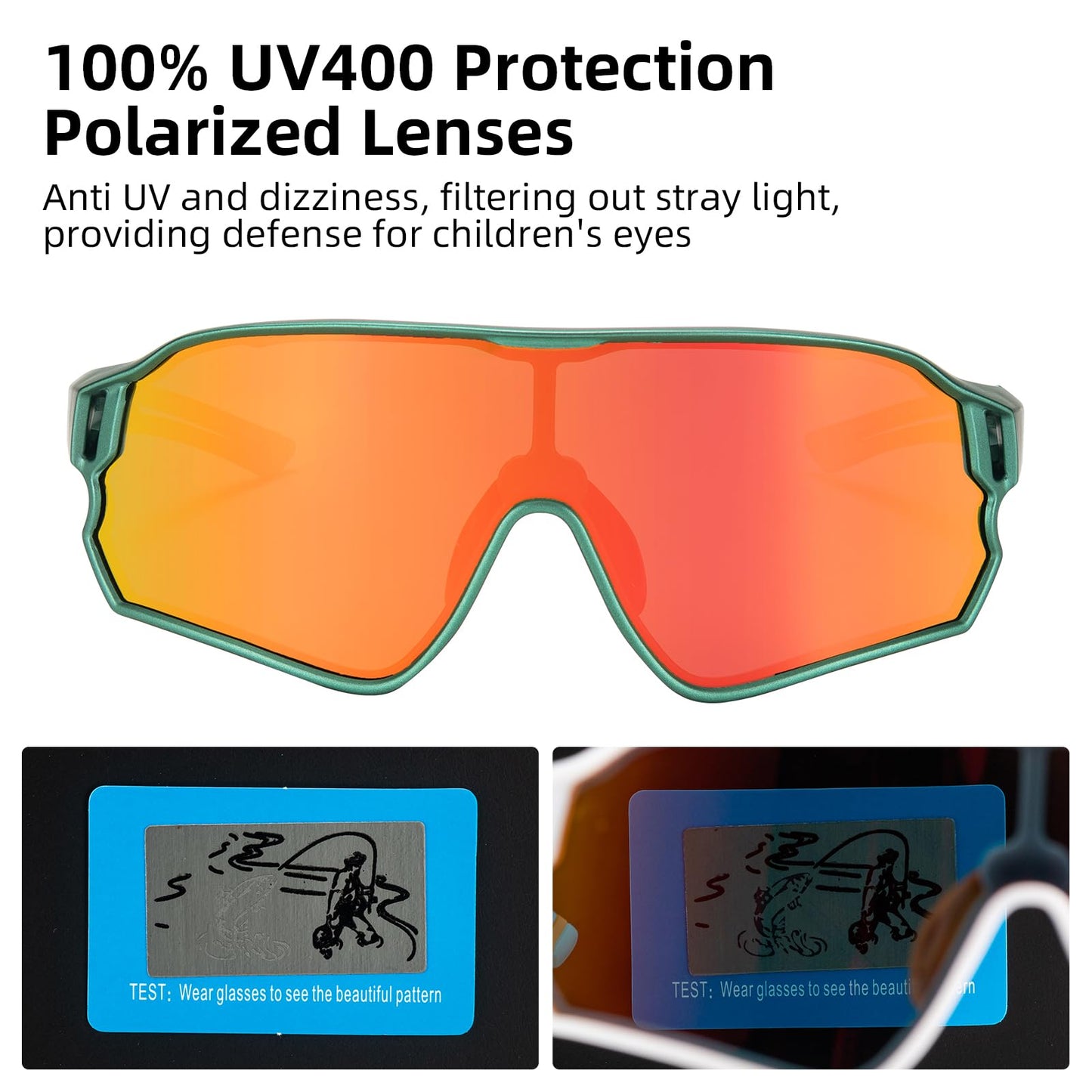 Kids Polarized Sunglasses UV400 Protection for Youth Boys Girl