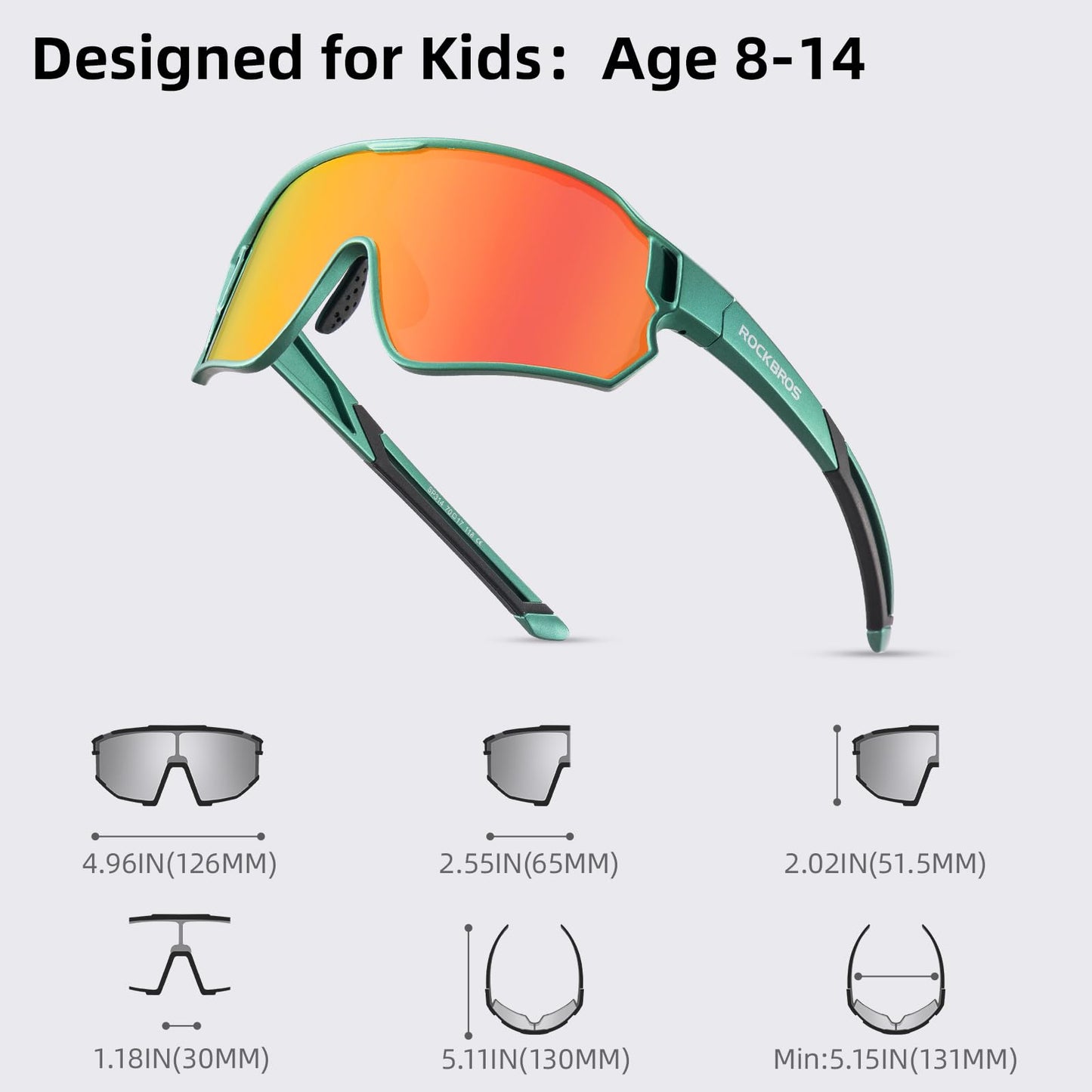 Kids Polarized Sunglasses UV400 Protection for Youth Boys Girl