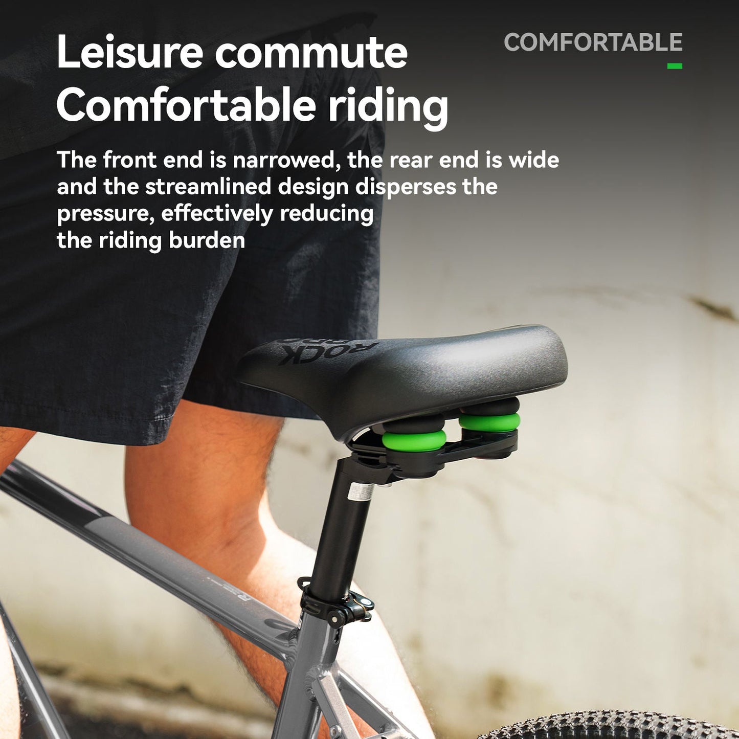 Bike Saddle Seat For Mountain Bikes with Shock Absorption