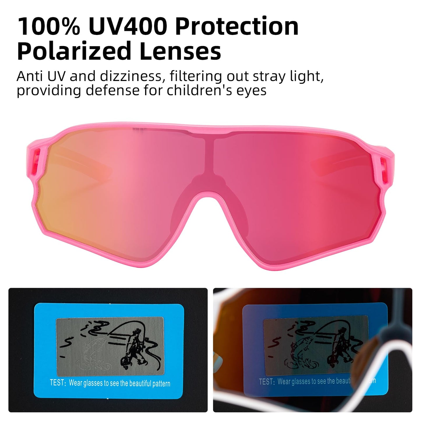 Kids Polarized Sunglasses UV400 Protection for Youth Boys Girl