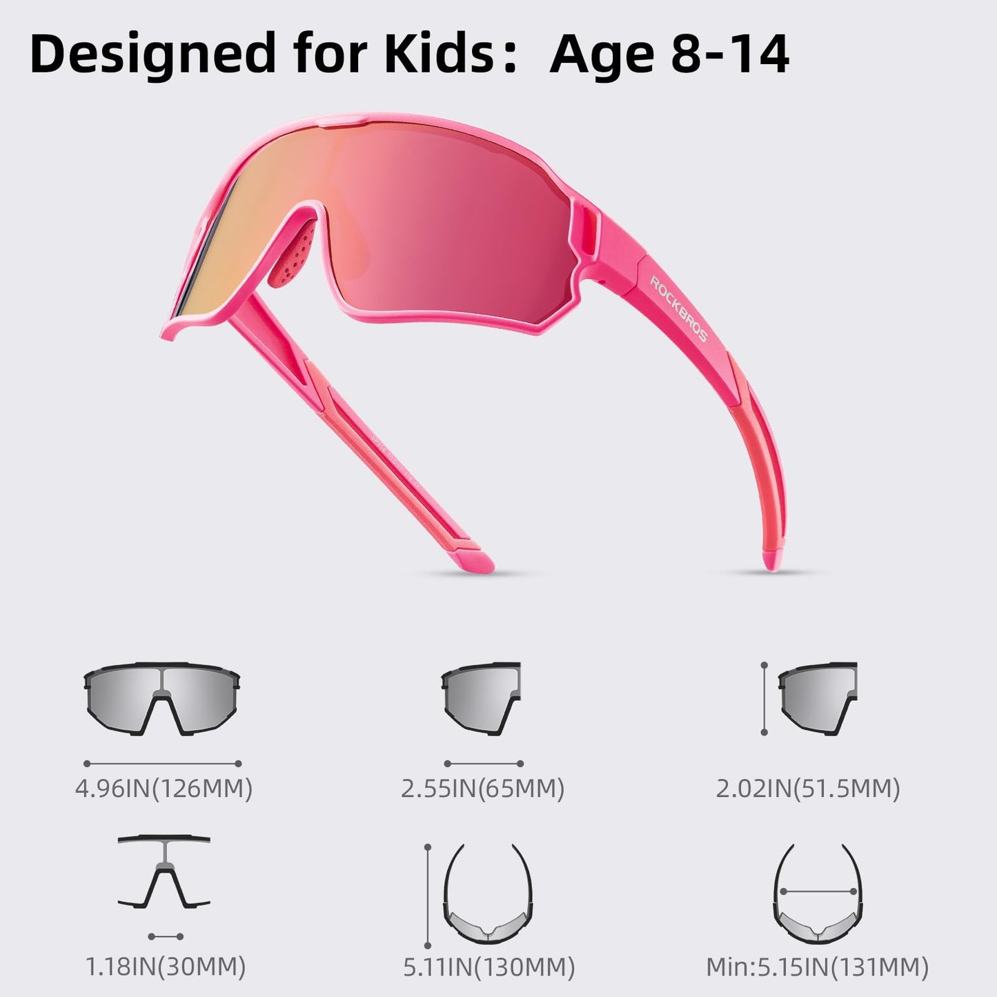 Kids Polarized Sunglasses UV400 Protection for Youth Boys Girl