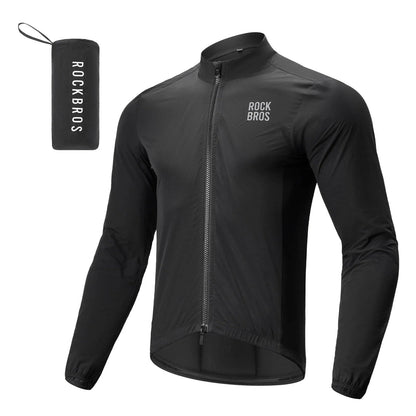 Cycling Windbreaker Jacket Foldable Long-Seeved