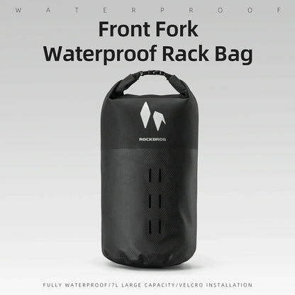 100% Waterproof Front Fork Rack Bag 7L-RideMate