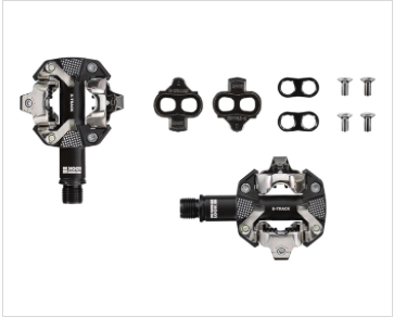 LOOK X-Track Pedals - Dual Sided Clipless, Aluminum, 9/16", Black