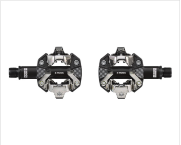LOOK X-Track Pedals - Dual Sided Clipless, Aluminum, 9/16", Black