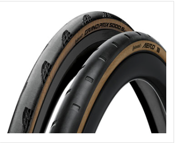 Continental - Tour de France Tire Set - Aero 111 700 x 29 Front / Grand Prix 5000 S TR 700 x 30 Rear, Tubeless, Folding, Black/Transparent