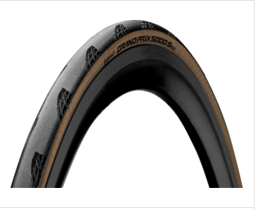 Continental - Tour de France Tire Set - Aero 111 700 x 29 Front / Grand Prix 5000 S TR 700 x 30 Rear, Tubeless, Folding, Black/Transparent