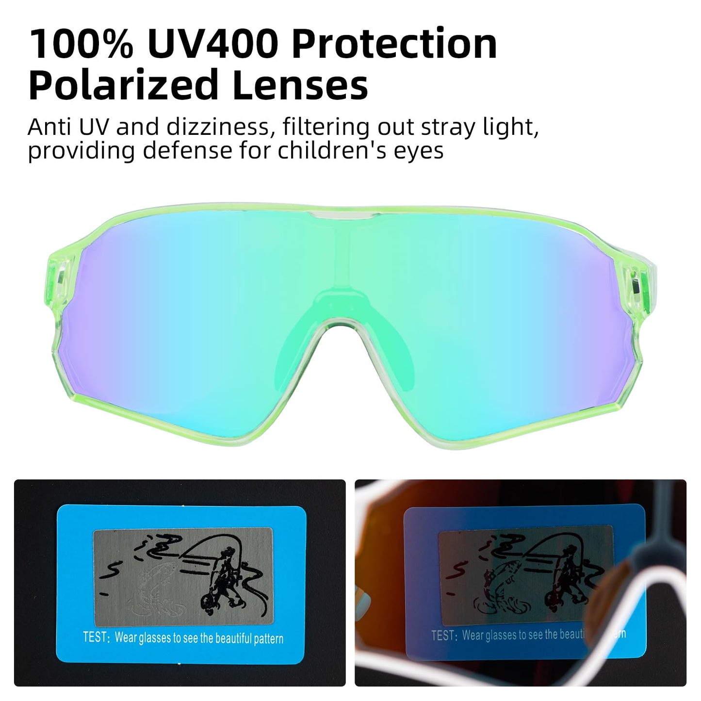 Kids Polarized Sunglasses UV400 Protection for Youth Boys Girl