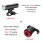 ROCKBROS 1000 Lumen Front Bike Light + Smart Brake & Tail Light Q5 Set